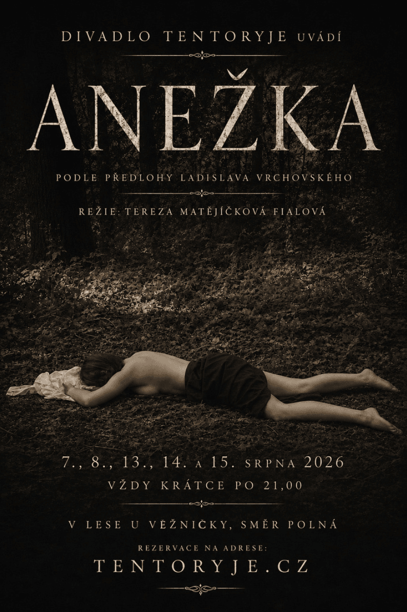 Plakát představení Anežka